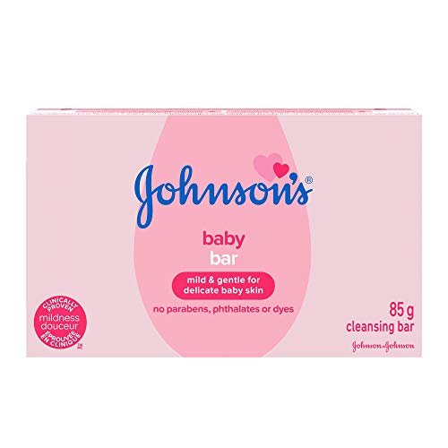 Johnson's Baby Soap Bar, Baby Soap, Mild and Moisturizing, 1 Bar