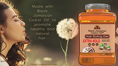 OKAY black jamaican hair styling gel, extra hold 50oz