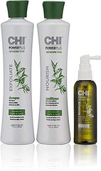 CHI PowerPlus Renewing Haircare Starter Kit, Includes Shampoo, Conditioner & Scalp Treatment, Anti-Shedding & Healthy Hair Renewal System