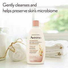 Aveeno Body Wash Aveeno Nourishing Almond Oil Body Wash With Prebiotic Oat, for moisturized, Supple Skin, 532mL