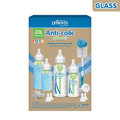 Dr. Brown’s Natural Flow Anti-Colic Options+ Narrow Glass Bottle Starter Set