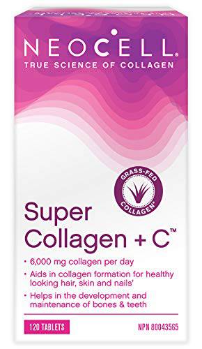 NeoCell Super Collagen + C, Tablets, Source of Essential Amino Acids, 120 Tablets