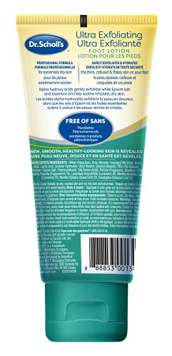 Dr. Scholl's Ultra Exfoliating Foot Cream, Hydrates and Exfoliates Extremely Dry Skin, 100 grams