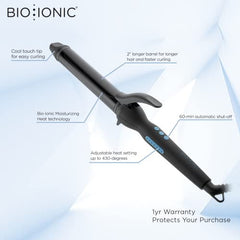 BIO IONIC Long Barrel Styler Pro Curling Iron, 1.25 Inch