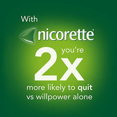 Nicorette Gum Smoking Cessation Product, Nicotine Replacement Therapy Aid for Adults, Doubles Quit Success, Spearmint Flavour, 2mg, 210 Pieces