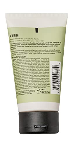 AG Care Nourish Snow Mushroom Hair Mask with Avocado Oil - Deep Conditioner for Dry Damaged Hair, 5 Fl Oz Bottle