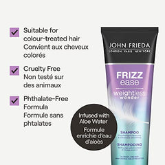 John Frieda Frizz Ease Weightless Wonder Shampoo for Hair Frizz Control (250 mL)