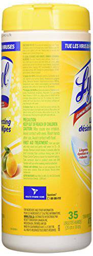 Lysol Disinfecting Surface Wipes, Citrus, 35 Wipes, Disinfectant, Cleaning, Sanitizing - Zecoya