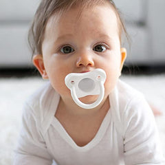 Dr. Brown’s HappyPaci 100% Silicone Pacifier 0-6m, BPA Free, Black, Cool Gray, White, 3-Pack