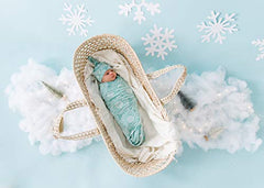 Copper Pearl Large Premium Knit Baby Swaddle Receiving Blanket"Jane", 45.35 gram