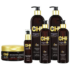 CHI Argan Oil Conditioner, Replenishes Hair Moisture, Enhances Strength & Helps Protect Against Damage, Sulfate, Paraben, & Cruelty-Free, 11.5 Oz