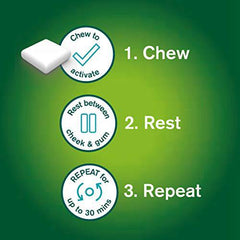 Nicorette Gum Smoking Cessation Product, Nicotine Replacement Therapy Aid for Adults, Doubles Quit Success, Spearmint Flavour, 2mg, 210 Pieces