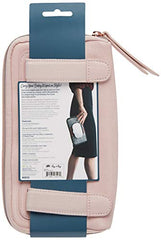 Itzy Ritzy Travel Wipes Case & Portable, On-The-Go Baby Wipes Holder Including Removable Clips for Car Visor Or Seat Back, Designed to Hold Packs of Up to 64 Wipes, Blush