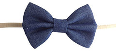 Baby Wisp Baby Headband Denim Bow