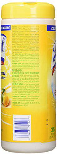 Lysol Disinfecting Surface Wipes, Citrus, 35 Wipes, Disinfectant, Cleaning, Sanitizing - Zecoya
