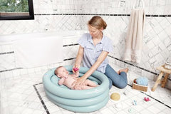 Babymoov Inflatable Bathtub & Pool - Safe, Portable & Grows with Baby (from 0+ Newborn Insert Included)