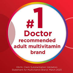 Centrum Adult Forte Essentials Mulitvitamins/Minerals Supplement for Men & Women, 100 Tablets (Packaging May Vary)