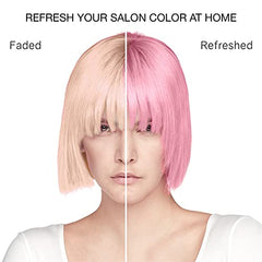 Celeb Luxury Viral Pastel Light Pink Colorwash, Color Depositing Shampoo with Bondfix Bond Rebuilder, Semi Permanent Hair Colour Glaze, Vegan Hair Dye, Maintains and Refreshes Light Pink Color