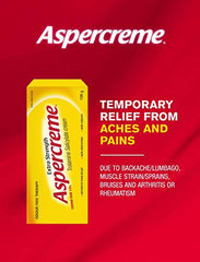 Aspercreme Extra Strength, 106 g, Arthritis Pain Relief, Odour Free Therapy, Easy Open, No Irritation or Burning, Non-Greasy for Pain Associated With Backache & Muscle Strain