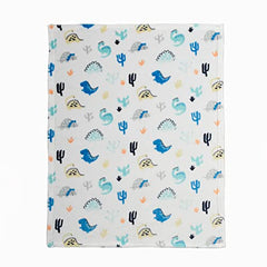 Baby’s First by Nemcor 2 Piece Baby Blanket and Buddy Set, 30x40" Security Blanket and Plush Teething for New Born and Infant, Blue Dino