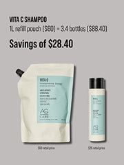 AG Care Vita C Vitamin C Sulfate-Free Strengthening Shampoo, 33.8 Fl Oz