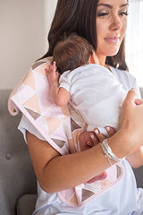 Copper Pearl 3-Pack Blush Burp Cloths Set