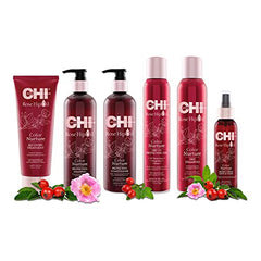 CHI Rosehip Oil Protecting Conditioner, Restores Moisture To Color-Treated Hair & Helps Retain Color, Sulfate, Paraben, & Cruelty-Free, 11.5 Oz