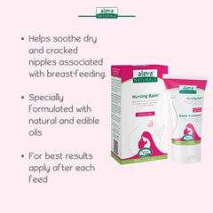 Aleva Naturals Hypoallergenic Nursing Balm Breastfeeding Nipple Cream for Mothers, Plant-Based Natural and Organic Formula, Sensitive Skin Friendly - 1.7 fl. oz / 50ml, Clear