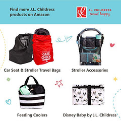 J.L. Childress Diaper Bag Organizer 5 Piece Set, Grey/Chevron