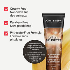 John Frieda Brilliant Brunette Colour Vibrancy Shampoo for Restored Tone and Texture (250 mL)