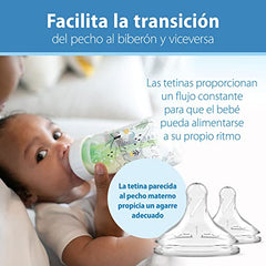 Dr. Brown's Natural Flow Anti-Colic Options+ Wide-Neck Baby Bottle Designer Edition Bottles, Dino Decos, 9oz/270mL, Level 1 Nipple, 2-Pack, 0m+