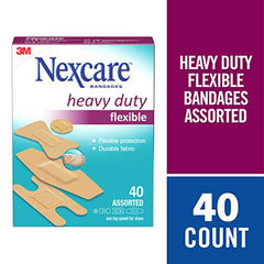 Nexcare™ Fabric Bandages HD202-CA, Assorted Sizes, 40/Pack