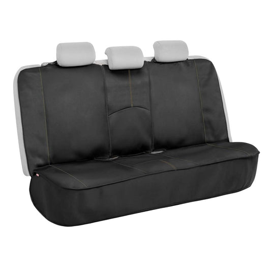 BDK Auto MTSC-268-BG: Waterproof Bench Rear Seat Protector, Beige Stitching