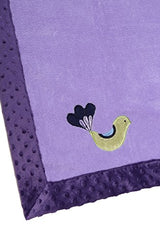 Bacati Botanical Purple Blanket