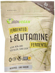 Iron Vegan Fermented L-glutamine Powder, Unflavoured, 400g | Vegan, plant-based, kosher, gluten-free