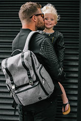 Ju-Ju-Be XY Collection Hatch Backpack Diaper Bag, Gray Matter