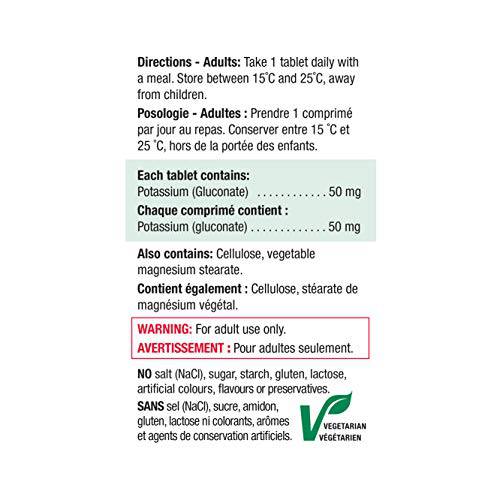 Jamieson Potassium 50 mg - Zecoya