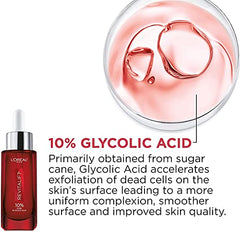 L'Oreal Paris Anti Aging Skincare Kit with Glycolic Acid Serum + Day Moisturizer for Face, Even Skin Tone, Revitalift Triple Power Lzr, Fragrance Free, Paraben Free, Dermatologist Tested, 2 piece kit