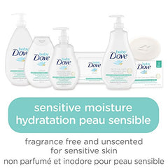 baby Dove Sensitive Skin Care Hypoallergenic Wash, No Parabens and Sulfates, Fragrance Free Moisture, 591 mL