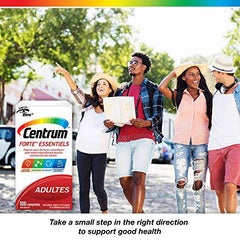 Centrum Adult Forte Essentials Mulitvitamins/Minerals Supplement for Men & Women, 100 Tablets (Packaging May Vary)