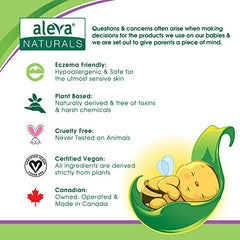 Aleva Naturals Sleep Easy Hair and Body Wash for Babies & Toddlers, Gentle on Eyes, Lavender, 8 Fl Oz