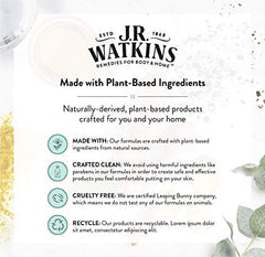 J.R. Watkins Grapefruit Natural Daily Moisturizing Body Wash, Hydrating Shower Gel for Men and Women, Free of SLS, USA Made and Cruelty Free, 532 Milliliters