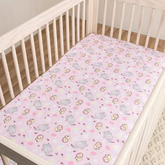 Jungle Flowers 2-Pack Microfiber Fitted Crib Sheet Set by Sammy & Lou®