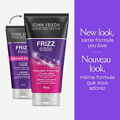 John Frieda Frizz Ease Straight Fixation Styling Crème for Sleek, Beautiful Hair (145 mL)