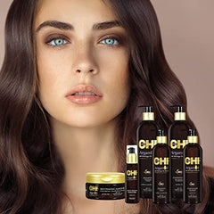 CHI Argan Oil Leave In Treatment, Argan Plus Moringa Oil, Lightweight Formula To Moisturize Dull & Damaged Hair, Sulfate & Paraben-Free, 3 Oz