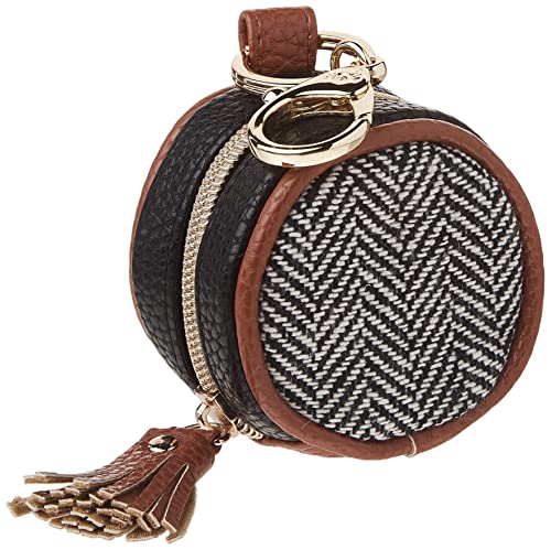 Itzy Ritzy Pacifier Case With Clip – Pacifier Charm Pod Includes Clasp to Easily Attach to a Diaper Bag or Purse; Measures 2.5” in Diameter and Holds 2 Pacifiers, Coffee and Cream