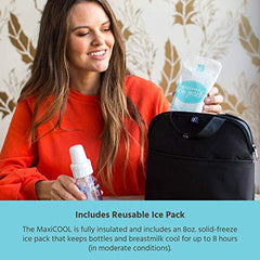 J.L. Childress Maxicool 4 Bottle Stroller Cooler, Black