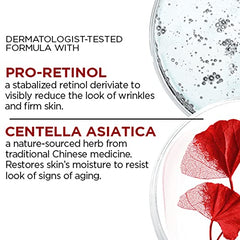 L'Oréal Paris Day Moisturizer Fragrance-Free + Eye Cream Kit, Revitalift Skincare, with Pro Retinol and Centella Asiatica, to Reduce the look of Wrinkles, 50ml & 15ml, 2 Count Kit.