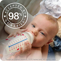 NUK Smooth Flow Bottle, Woodlands, 10OZ, 6PK, White Zebra