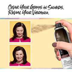 AGEbeautiful Root touch Up Temporary Haircolor Spray - Medium Aish Brown 2 Oz, 2 ounces